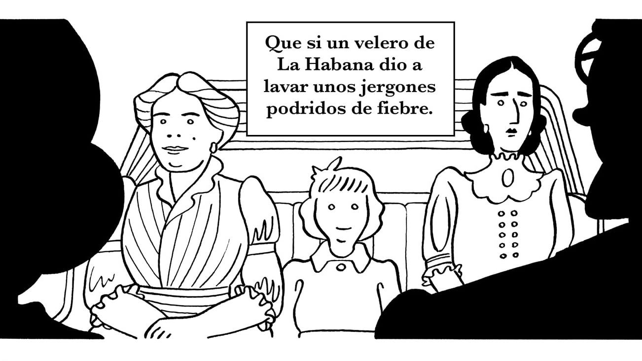 Melhores quadrinhos de abril: Gran Canaria nos tempos da cólera, combate à discriminação por idade e vampira sedenta por vida. Reprodução: Elpais