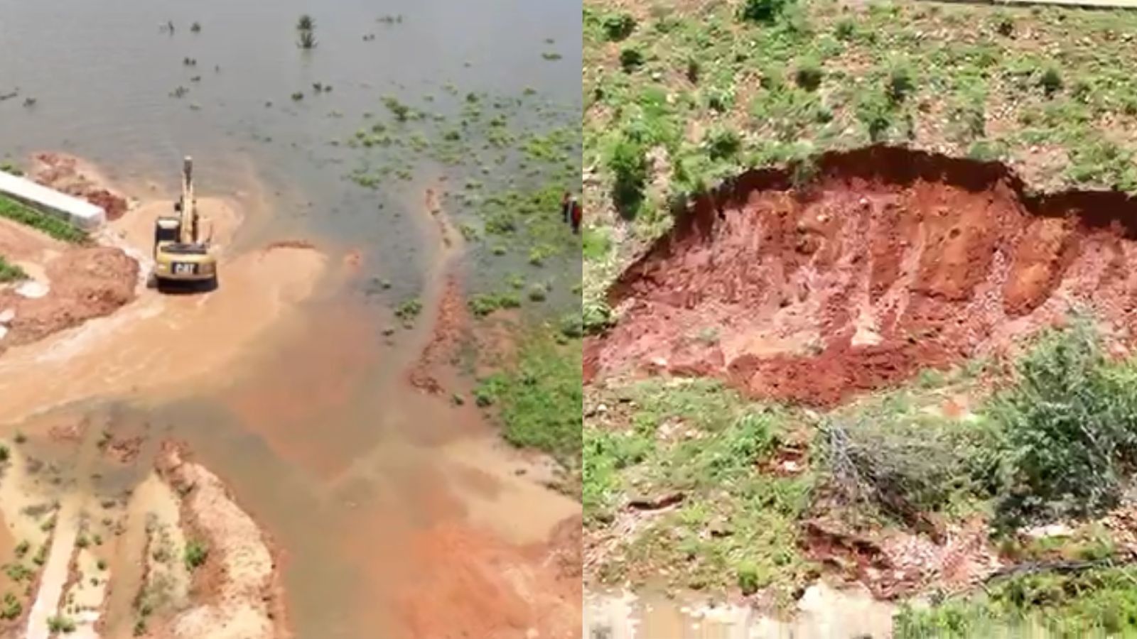 [Famílias evacuam suas casas por risco de rompimento de barragem no Sul do Piauí]. Reprodução: G1