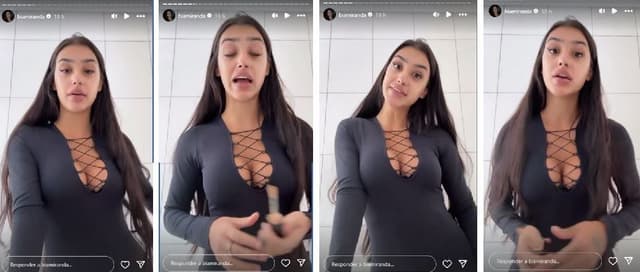 Bia Miranda se desculpa após chamar carro de motorista atingido de 'lixo' em acidente na Faria Lima. Reprodução: Globo