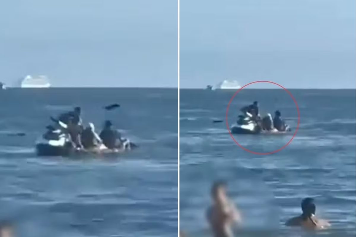 Casal relata assalto com remo no mar em SP, deixando-os em pânico.. Reprodução: G1