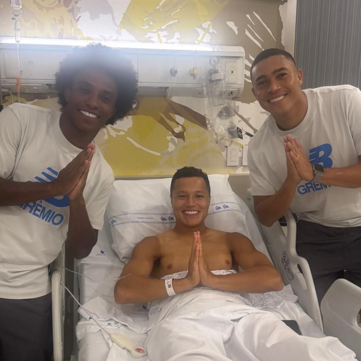 Cirurgia de Marlon, do Grêmio, é bem-sucedida; retorno pode ser antecipado.. Reprodução: Ge