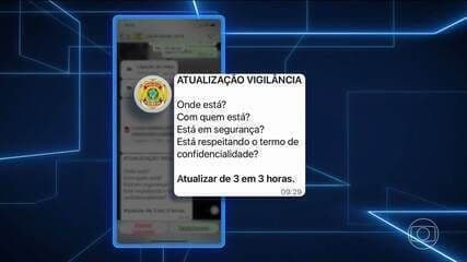 Criminosos se disfarçam de policiais federais para aplicar golpes em aplicativos de mensagem. Reprodução: Globo