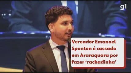 Vereador Emanoel Sponton é cassado por 'rachadinha' em Araraquara. Reprodução: Globo