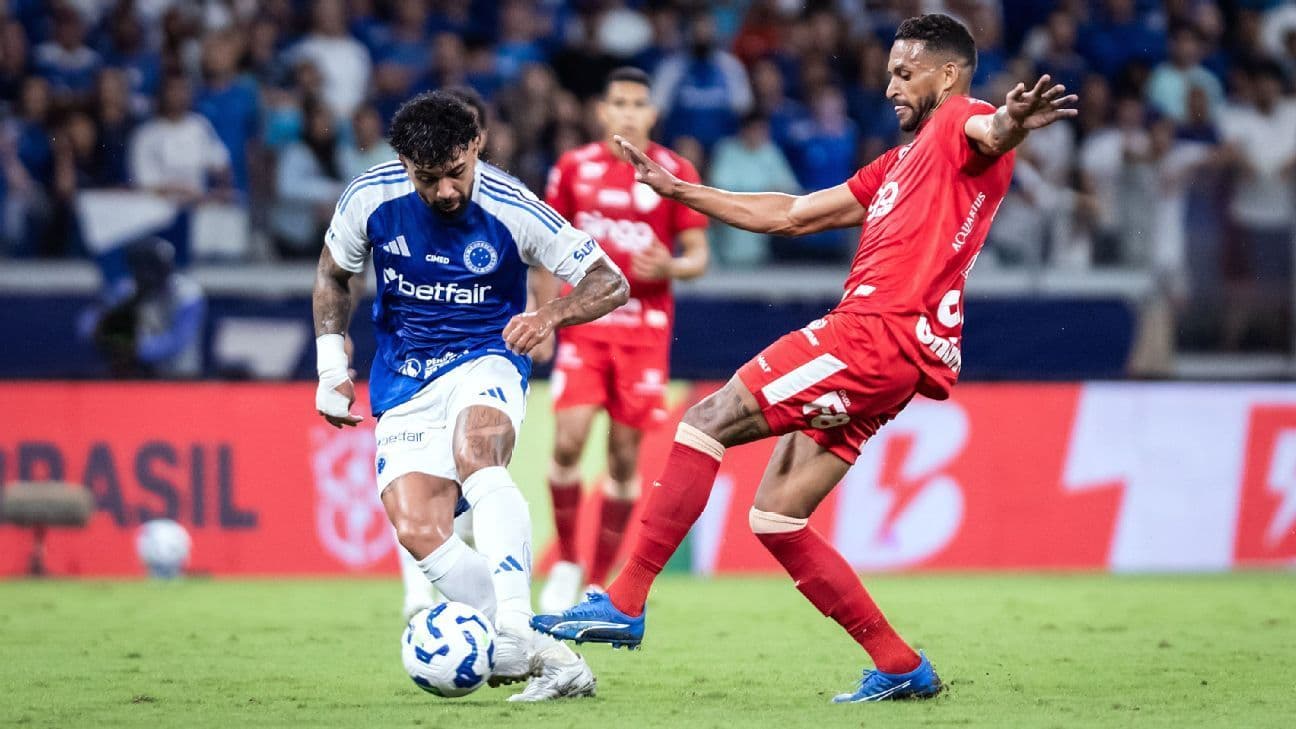 Gabigol brilha na vitória do Cruzeiro sobre o Vila Nova na Copa do Brasil. Reprodução: ESPN