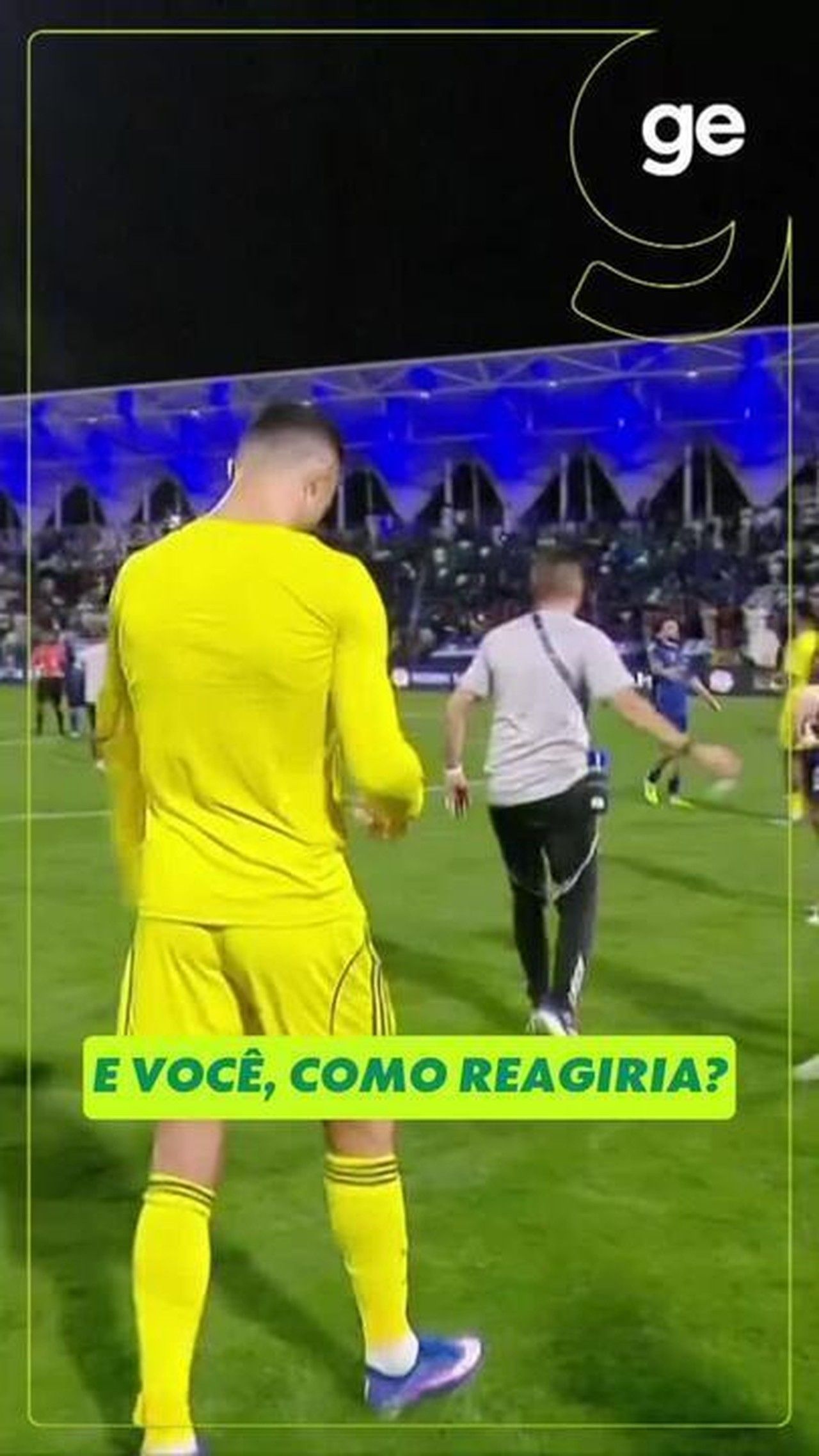 Cristiano Ronaldo usa tecnologia de R$ 30 mil para tratar lesão. Reprodução: Ge