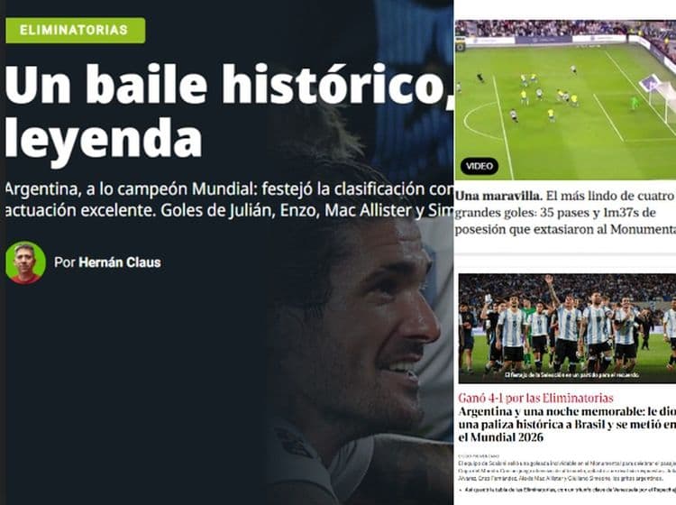 Argentina Vence Brasil em Goleada Histórica nas Eliminatórias