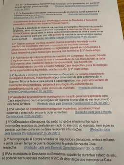 Deputados discutem tumultuadamente a PEC da Blindagem na Câmara dos Deputados. Reprodução: G1