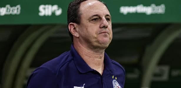 Rogério Ceni comemora vitória do Bahia sobre o Palmeiras no Allianz Parque. Reprodução: UOL