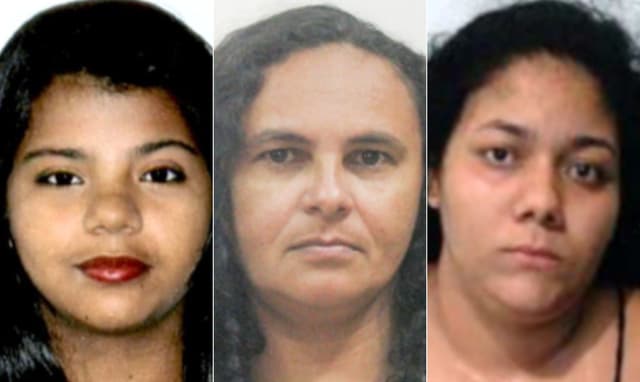 [As únicas três mulheres entre os criminosos mais procurados no Brasil.]. Reprodução: Oglobo