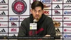 Maher Kanzari, técnico do Espérance, fala sobre a preparação para enfrentar o Flamengo. Reprodução: Globo