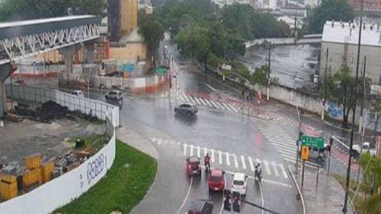 Previsão de chuvas fortes no estado entre quinta-feira e sábado. Reprodução: iG.