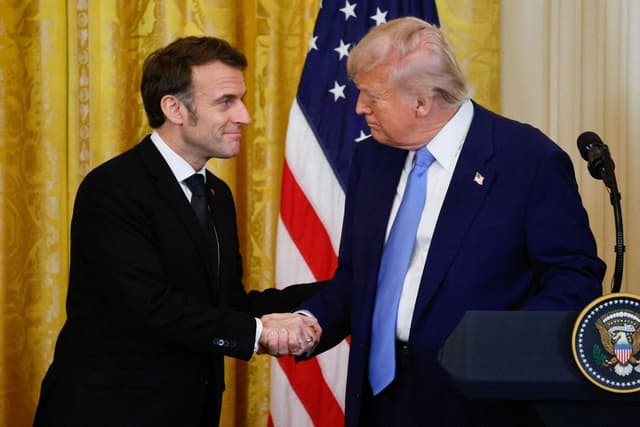 Trump e Macron falam sobre possível fim da guerra na Ucrânia