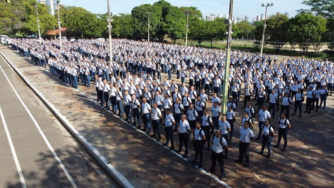 Governador e secretário anunciam nomeação de 650 novos policiais militares no Piauí. Reprodução: Globo
