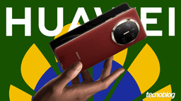 Huawei apresenta novo smartphone em sua primeira loja temporária no Brasil. Reprodução: Tecnoblog