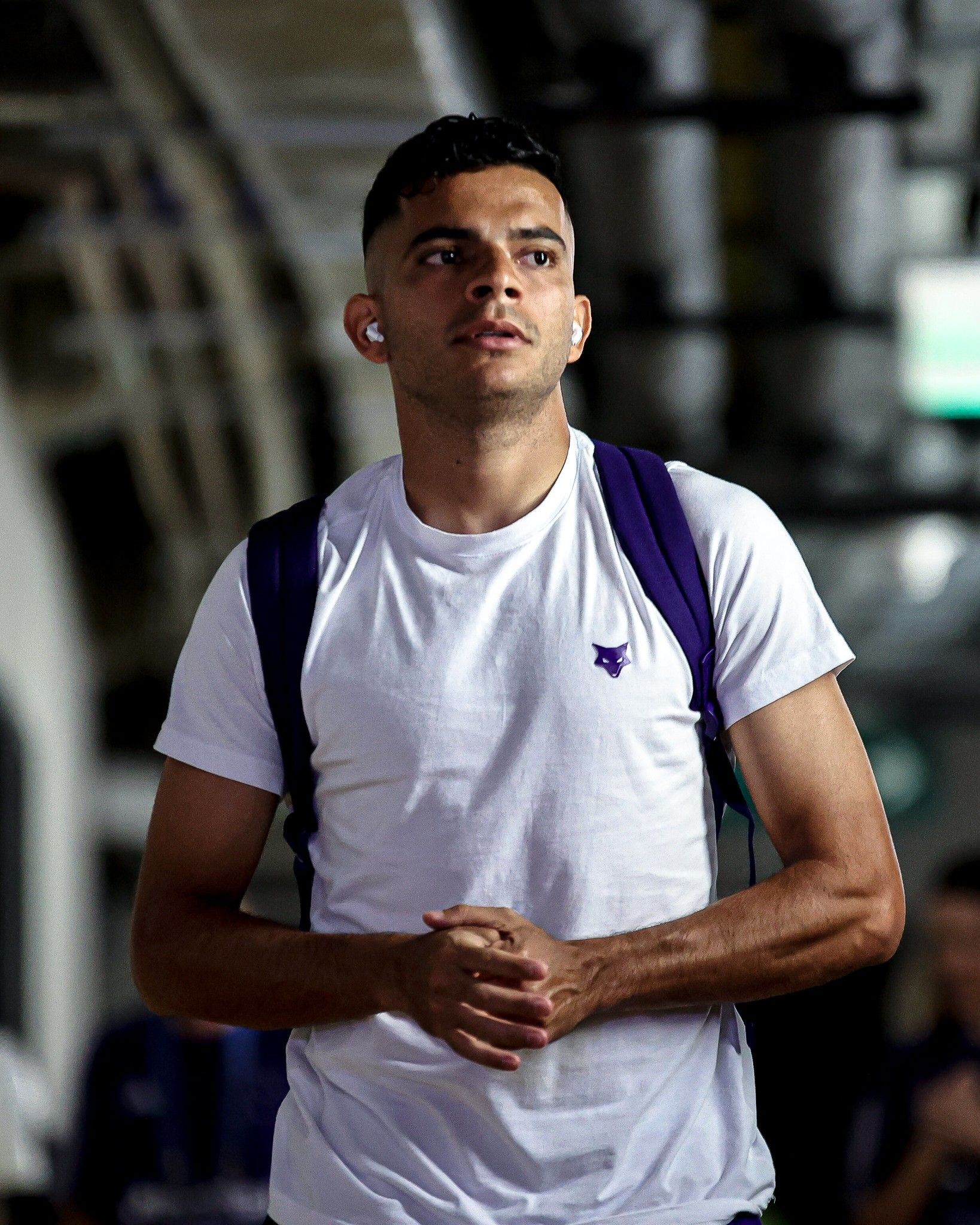 [Bruno Rodrigues chega para exames médicos antes de ser anunciado pelo Cruzeiro]. Reprodução: Ge