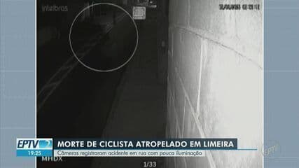 Polícia investiga atropelamento de ciclista que deixou vítima fatal em Limeira. Reprodução: EPTV
