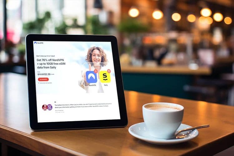 Pacote de VPN e eSIM com 10GB de dados ideal para viagens internacionais. Reprodução: Gizmodo
