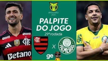 Flamengo x Palmeiras duelam no Maracanã pela liderança do Brasileirão. Legenda da imagem. Reprodução: Retorno do item 11