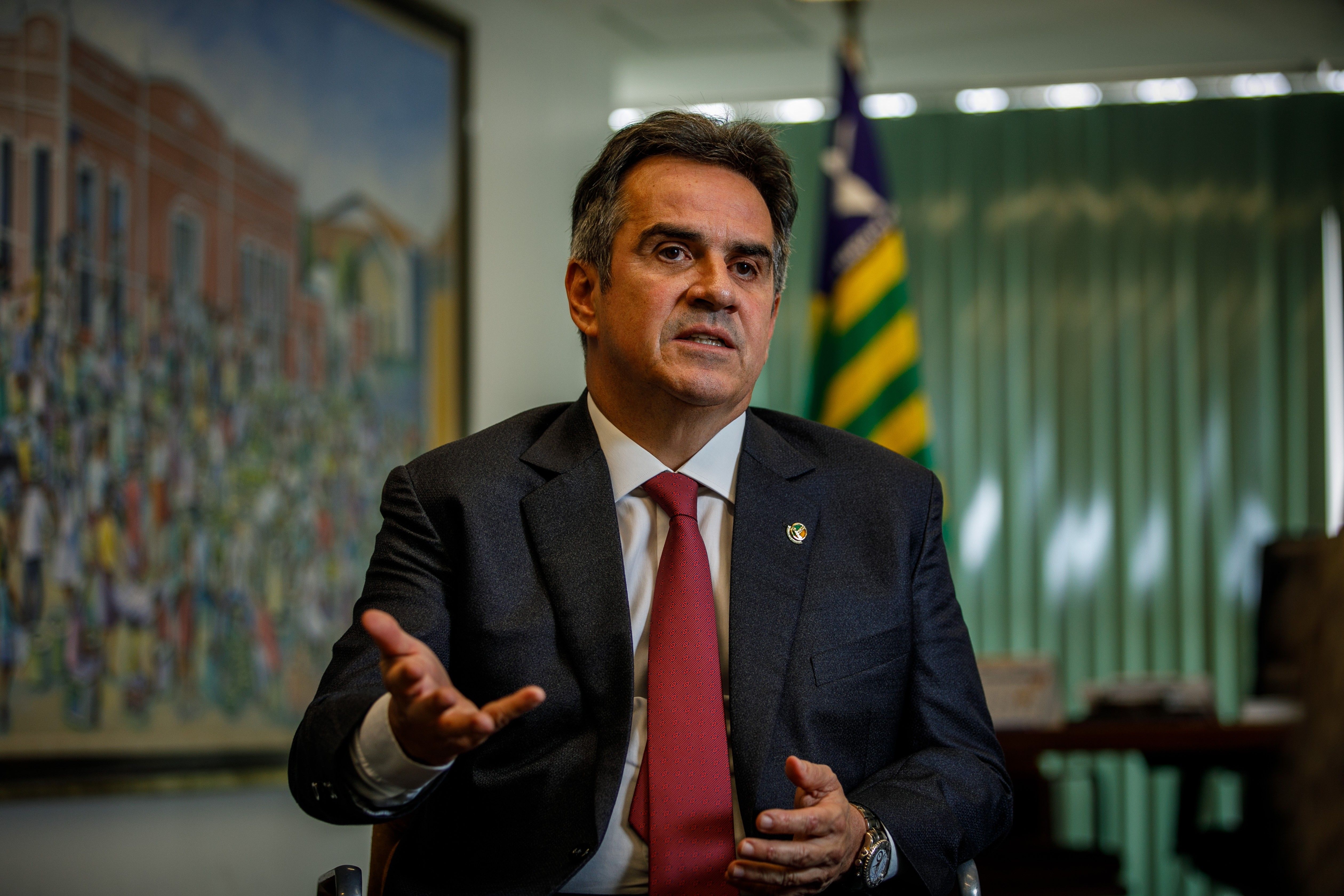 Ciro Nogueira durante entrevista exclusiva em Brasília. Reprodução: Oglobo