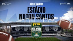 Jogadores de futebol americano disputam partida no College Football Brasil, com ingressos de até R$ 2 mil.. Reprodução: Ge