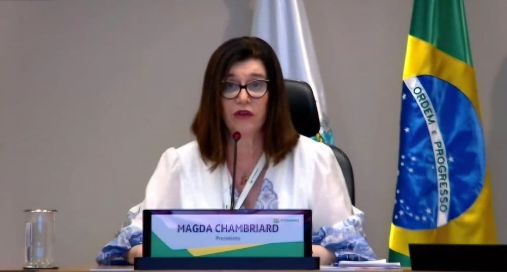 Magda Chambriard enfrenta desafios na nomeação para a diretoria de transição energética da Petrobras. Reprodução: Globo