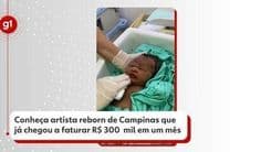 Alana, criadora de bonecas reborn, fatura até R$ 300 mil por mês com suas vendas em Campinas. Reprodução: G1