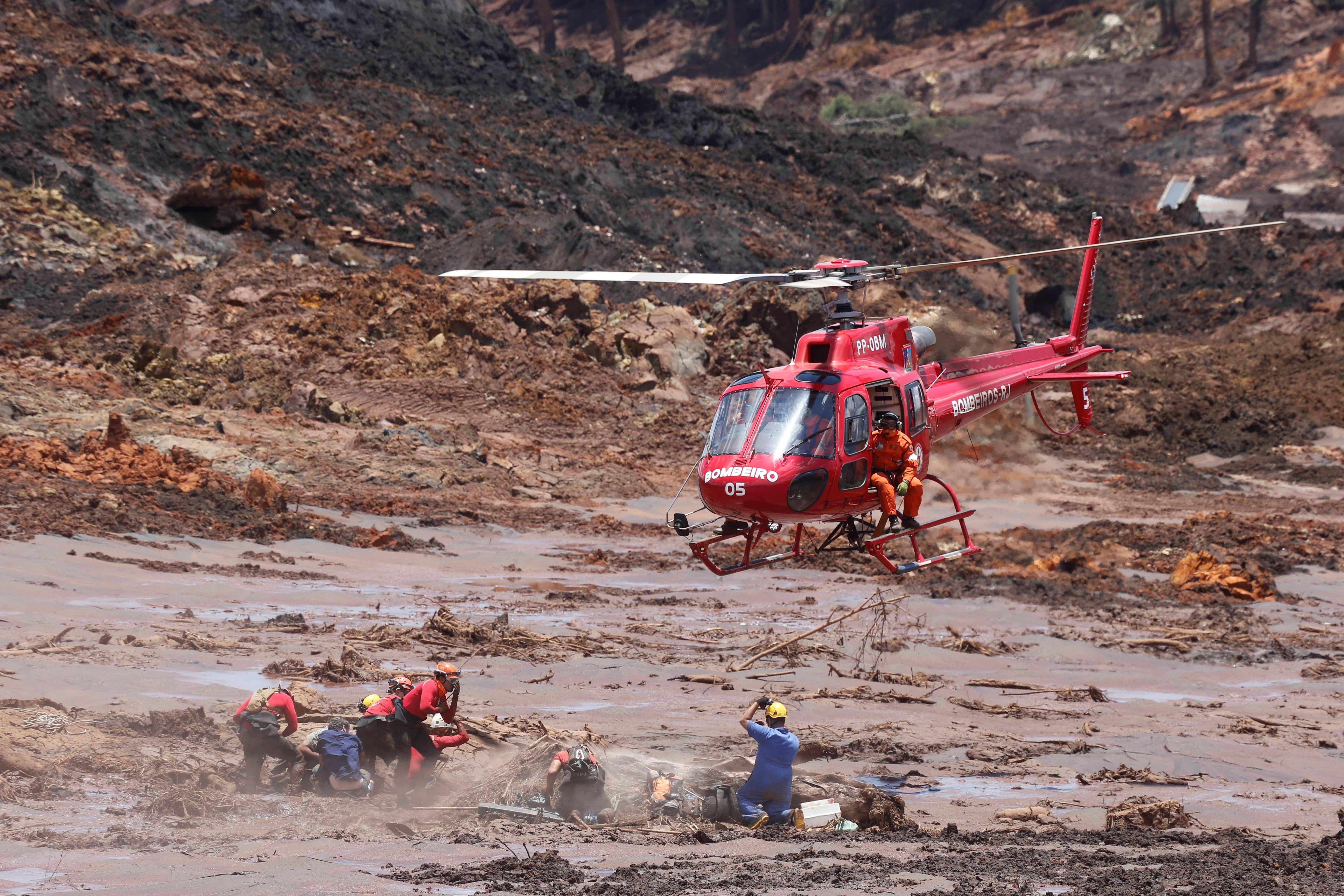 Rompimento de barragem em Brumadinho mostra riscos da mineração. Reprodução: Oglobo