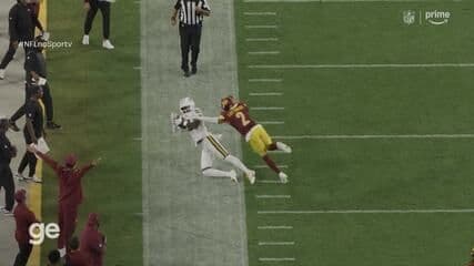 Washington Commanders x Green Bay Packers: melhores momentos, 2ª semana da NFL. Legenda da imagem. Reprodução: Retorno do item 11