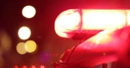 Caminhão recuperado pela PM após roubo de carga em Uberlândia. Reprodução: G1