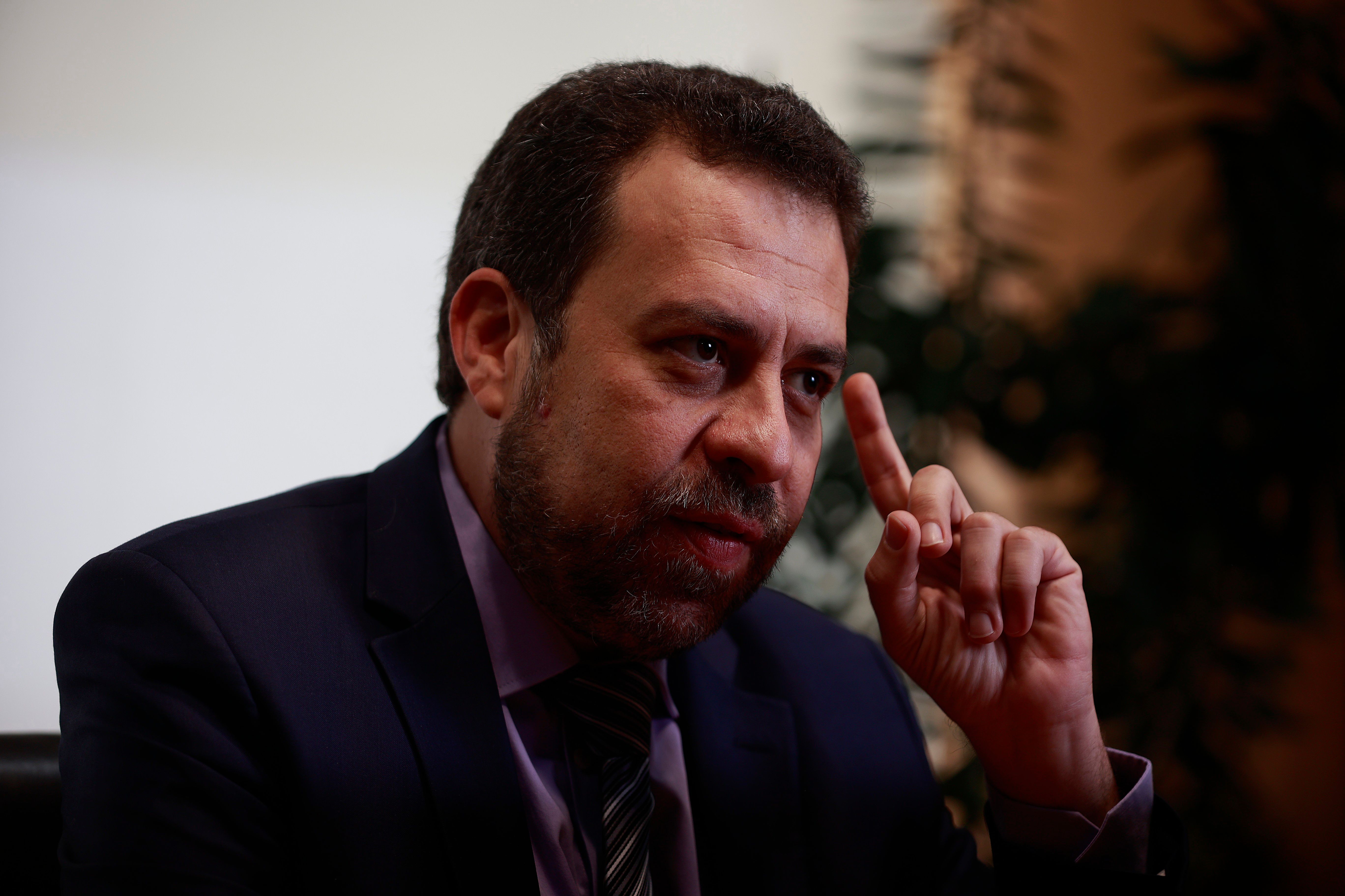 Boulos, ministro da Secretaria-Geral, discute piso para entregadores em Brasília. Reprodução: Oglobo