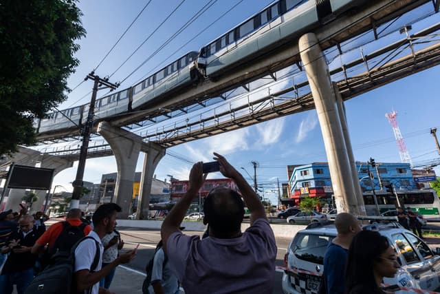 Consórcio da Linha 15-Prata paga R$ 41 milhões para encerrar investigação sobre falhas no monotrilho. Legenda da imagem. Reprodução: Retorno do item 11