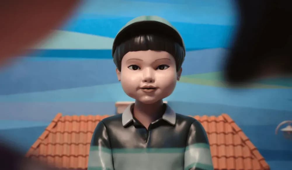 Gi-hun faz um sacrifício heroico pela sobrevivência do bebê em Round 6. Reprodução: Legião dos Heróis