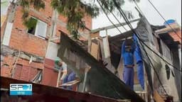 Início da demolição de imóveis desocupados na Favela do Moinho em São Paulo. Reprodução: g1