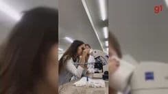 Estudantes denunciam condições precárias de internato de Medicina na Unoeste Guarujá.; Reprodução: g1