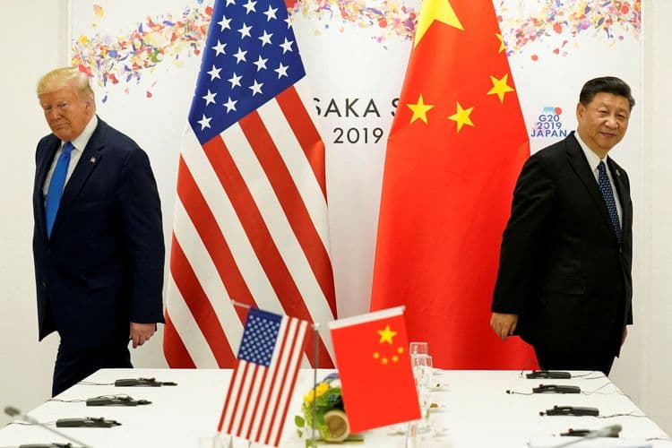 Reuniões entre EUA e China sobre tarifas em meio à guerra comercial. Reprodução: Globo