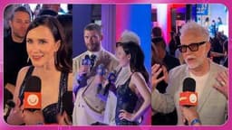 Elenco e diretor de 'Superman' interagem com fãs no evento no Rio. Reprodução: Globo