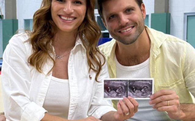 Jade Barbosa e Leandro anunciam a gravidez com ultrassom nas redes sociais. Reprodução: CNN Brasil