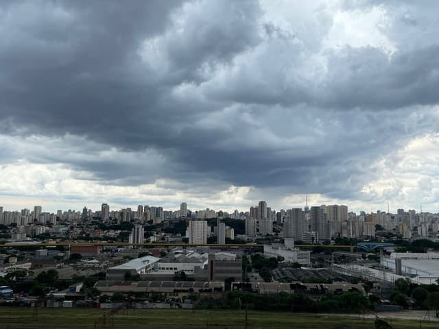 Sol entre nuvens e pancadas isoladas em SP neste fim de semana. Reprodução: Retorno do item 11
