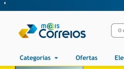Logotipo do Mais Correios, novo marketplace com mais de 500 mil produtos à venda. Reprodução: Tecnoblog