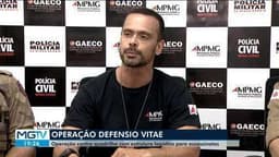 Polícia Civil de Fernandópolis cumpre mandados contra quadrilha de estelionatários em Uberlândia. Reprodução: Globo