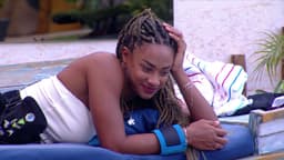 Aline questiona Diogo Almeida sobre relacionamento no BBB 25