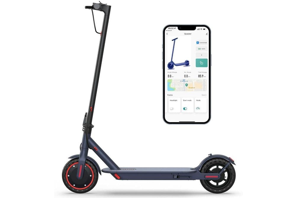 Maxshot scooter promete estilo e confiança para passeios urbanos. Reprodução: Gizmodo