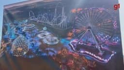 Cacau Show finaliza montanha-russa no Cacau Park em Itu, considerada a maior da América Latina. Reprodução: Globo