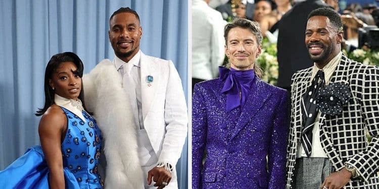 Simone Biles e Jonathan Owens desfilam looks estilosos durante evento. Reprodução: BuzzFeed