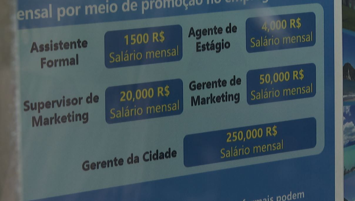 Imagem de escritório ligado à investigação de pirâmide envolvendo empresa de avaliação de hotéis.. Reprodução: G1