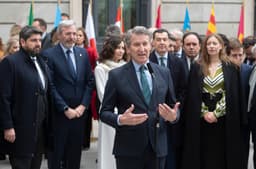 [Feijóo intensifica o choque com Vox após pacto em Valência]. Reprodução: Elpais