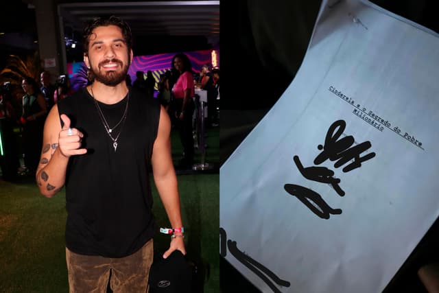 Mioto estreia como ator no microdrama 'Cinderela e o Segredo do Pobre Milionário'. Reprodução: Globo