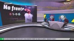 Casal é ameaçado de morte durante jogo entre Corinthians e Palmeiras na Neo Química Arena. Reprodução: Globo