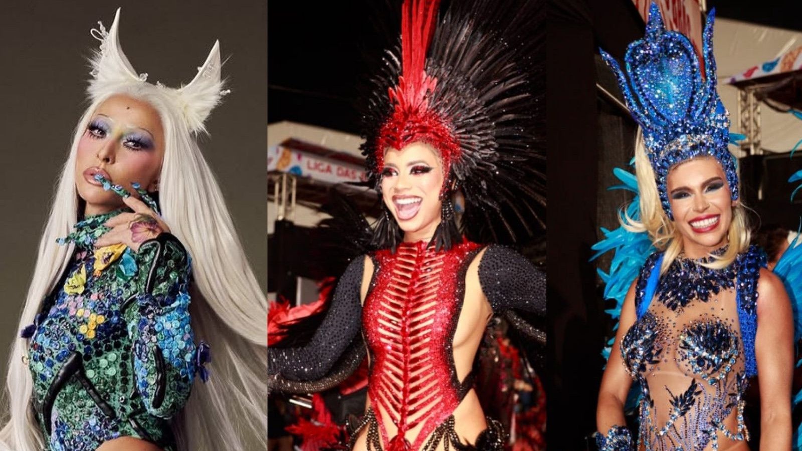 Musas do Carnaval de São Paulo exibem looks do primeiro dia dos desfiles.. Reprodução: Gshow