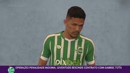 Gabriel Tota, ex-Juventude, busca reabilitação após rescisão contratual e envolve-se no futebol amador. Reprodução: Globo